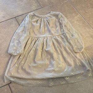 Girls' Sheer Bow Dress